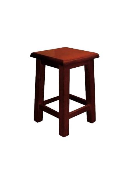 alt= taburete BAJO de madera Gineta