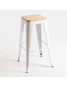 alt= taburete TOLIX asiento madera natural 2