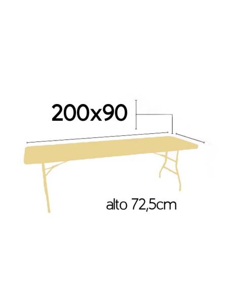 alt= Mesa Catering Rectangular 200x90x75 alt= Mesa Catering Rectangular 200x90x75