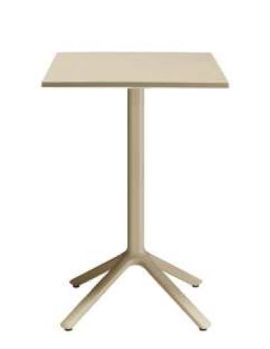 alt= Mesa Eco Fixed 70 cm. x 70 cm. Smooth Top