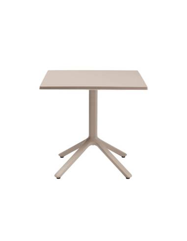 alt= Mesa Eco Fixed 80 cm. x 80 cm. Smooth Top