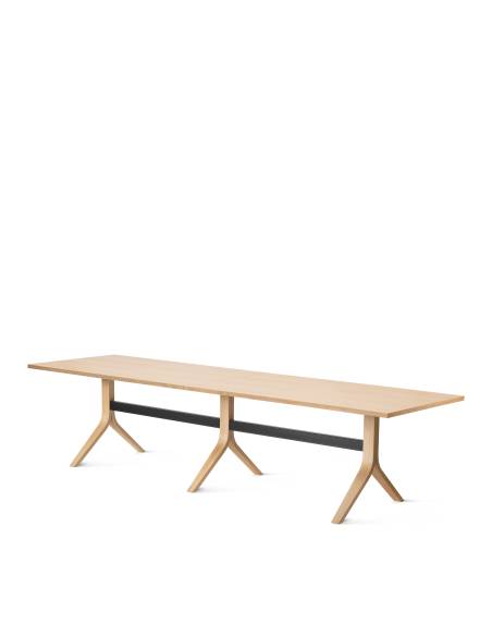 alt= Mesa Hey Long Roble 90 cm. x 320 cm