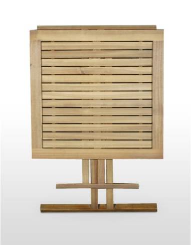 alt= mesa de madera plegable Benidorm