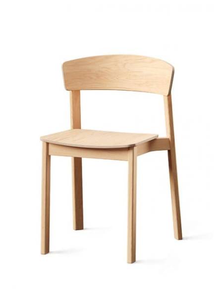 alt= Silla Nord Haya con asiento tapizado