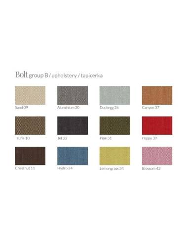 alt= Silla Nord roble con asiento tapizado