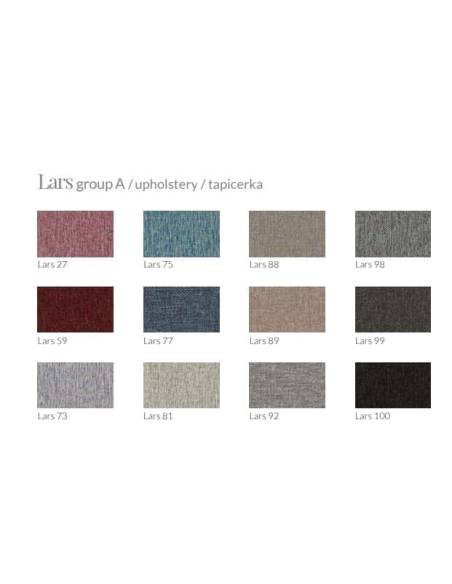 alt= Silla Nord roble con asiento y respaldo tapizado