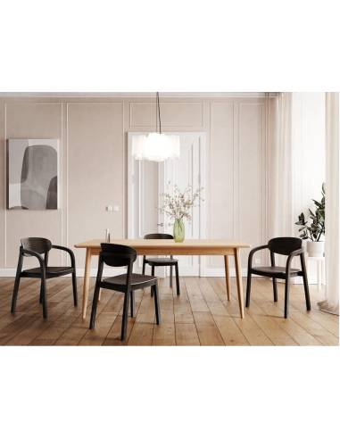 alt= Mesa Toscano haya rectangular
