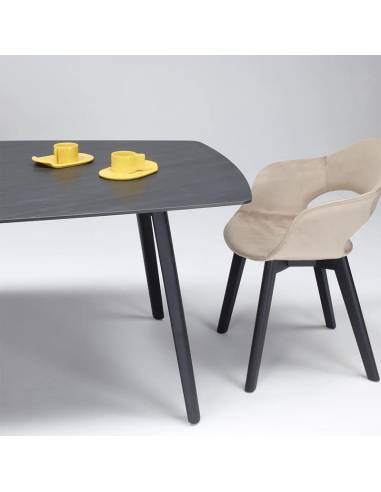 alt= Sillón Natural Lady B Pop tapizado