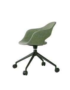 alt= Sillón Lady B Pop con ruedas tapizado 2