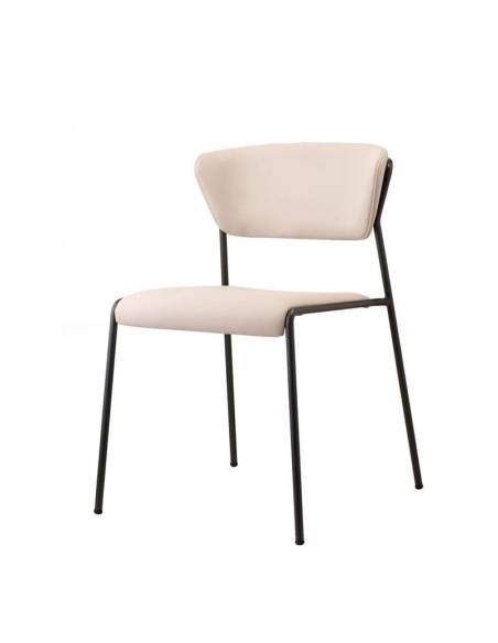 alt= Silla Lisa tapizada