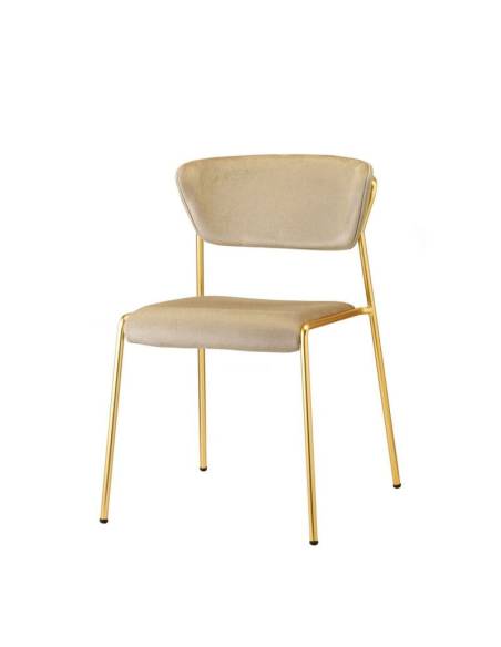 alt= Silla Lisa tapizada