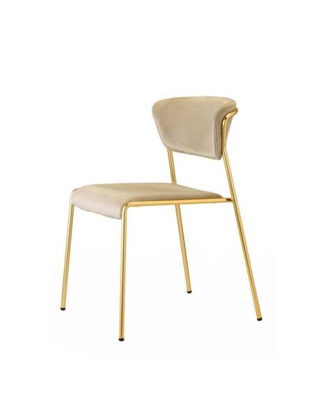 alt= Silla Lisa tapizada
