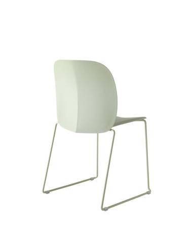 alt= Silla Mentha Go Green con patín deslizante