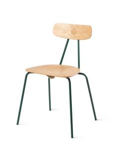alt= Silla Skool roble