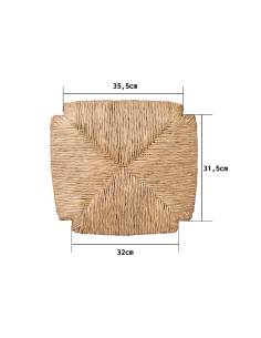 alt= Asiento de anea silla rondeña o caracol